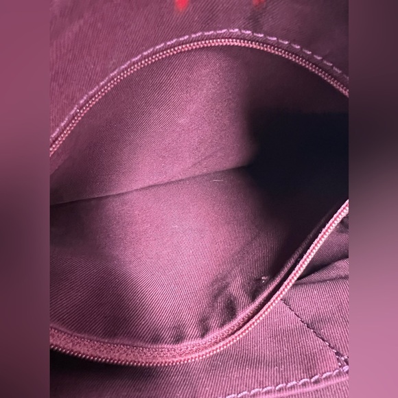 Fossil Patchwork  Multicolor Leather Zipper Pocket Satchel Crossbody Bag - Picture 10 of 15